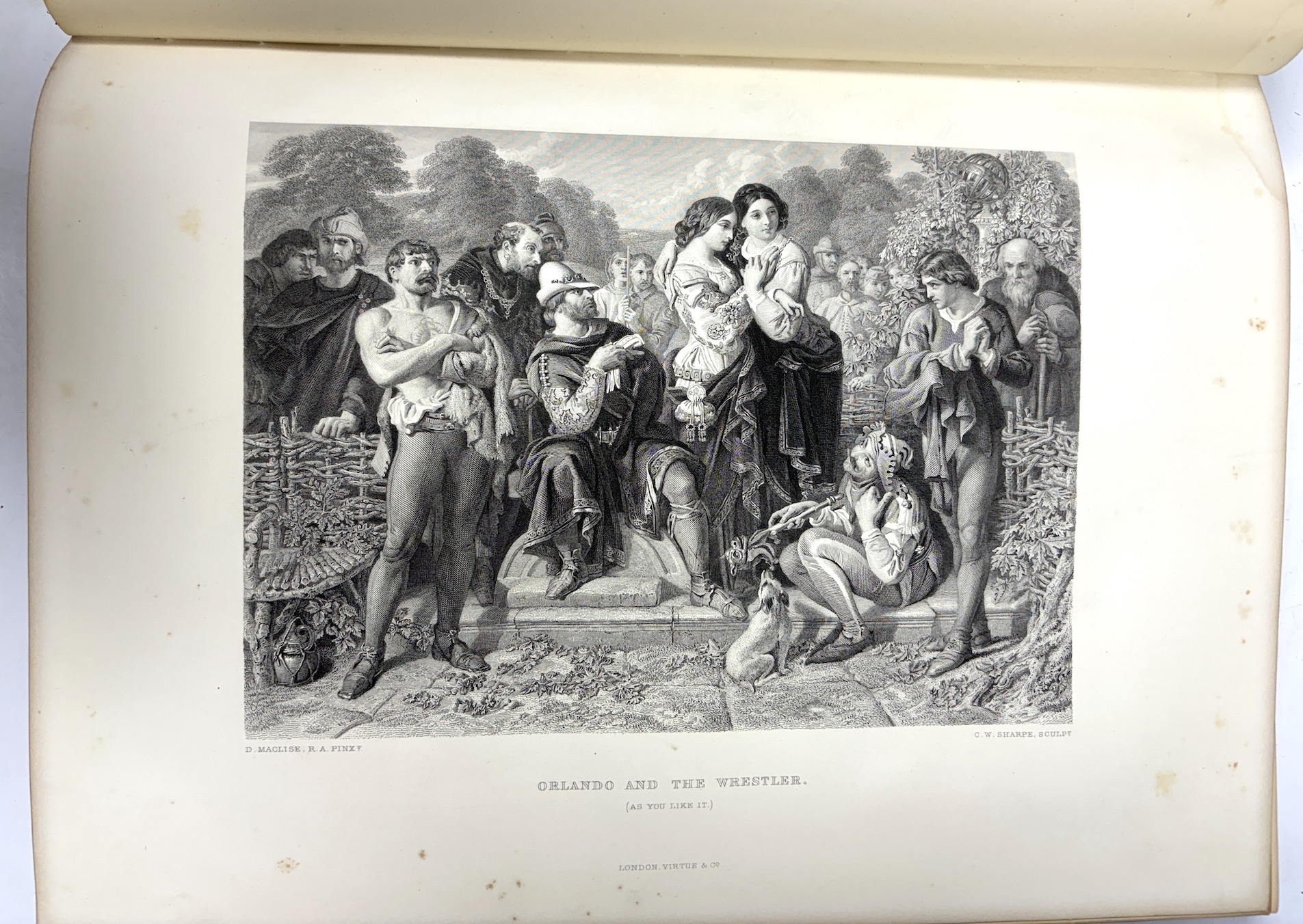 Shakespeare, William; Knight, Charles. 'The Works of Shakespeare'. London: Virtue & co. No date, circa 1870. Imperial edition. Publishers binding. Division 1